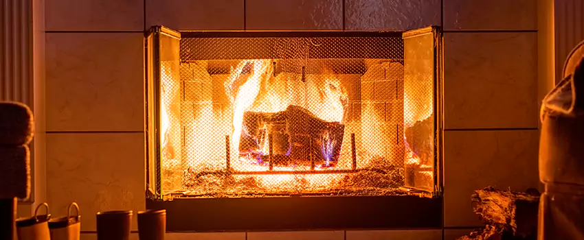 Mendota Hearth Landscape Fireplace Installation in Pembroke Pines, Florida