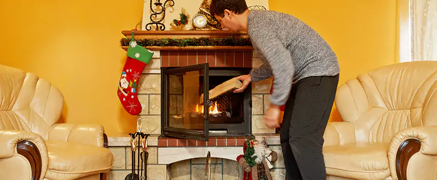 Rusted Metal Fireplace Restoration in Pembroke Pines, Florida